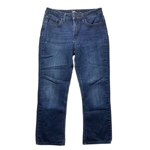 Lee Women's Mid Rise‎ Straight Leg Jeans Dark Wash Size 8P